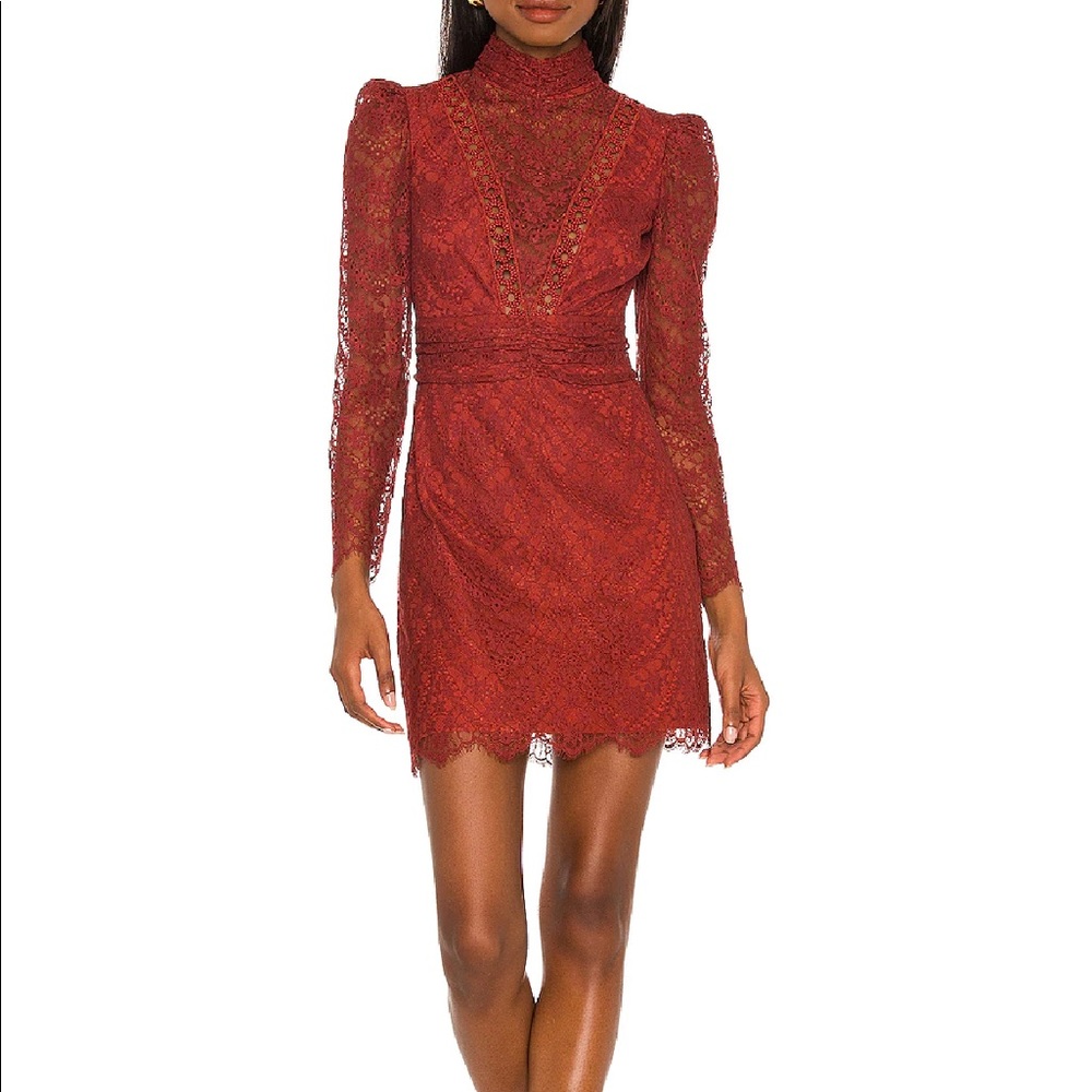 Celia Dress in Russet SAYLOR